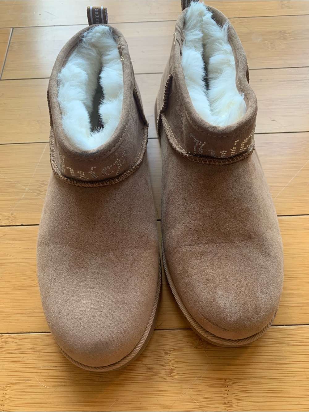 Juicy Couture brown Faux-Fur Lined Slip-On